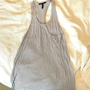 BCBG Maxazria B&W 🖤🤍 Striped Racerback Tank